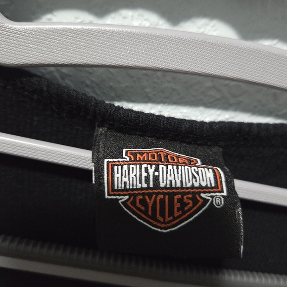 Harley-Davidson Black Tank Top with Gold Logo - Picture 3 of 4